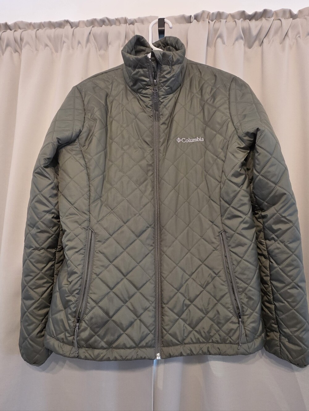 Columbia Omni-Heat Quilted Jacket Women's Medium Olive Green